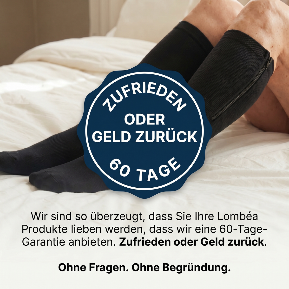 Kompressionsstrümpfe mit Reißverschluss